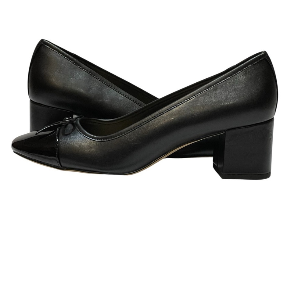 J CREW CAP-TOE BALLET BLOCK HEEL SZ 10 MED EUC
